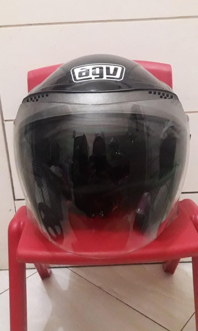 Helm agv half face original top