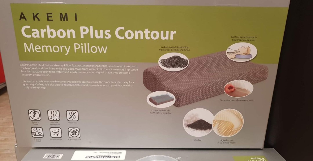 Akemi carbon plus contour memory pillow on sale