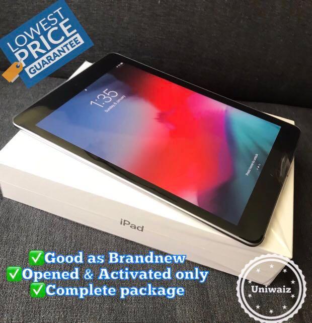 Apple ipad 6th gen 32gb wifi slightly used (Category: iPad) located in Mandaluyong City. Submitted by uniwyse (Listing ID 208304080, Image 1). Description: ✅item is as good as brandnew ✅less than a day use only ✅activated for testing purposes ✅color: space gray ✅32gb ✅wifi #slightlyused #ipad6 #appleipad6 #uniwaiz #bigsale.