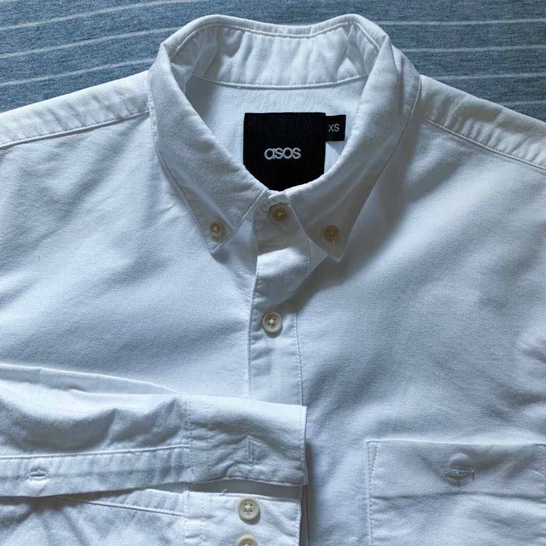 asos white button down shirt