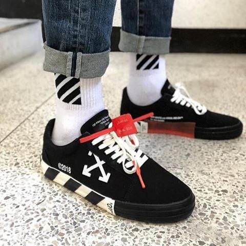 black vulc sneakers off white