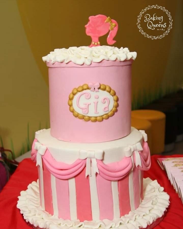 Barbie Theme Cake Food Drinks Homemade Bakes On Carousell