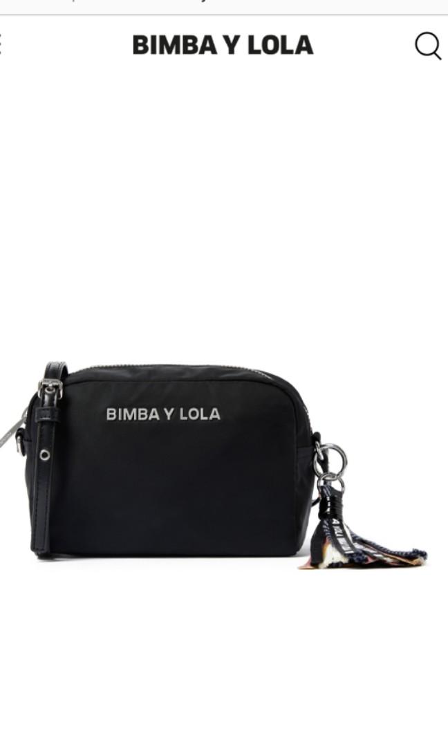 bimba y lola black crossbody bag