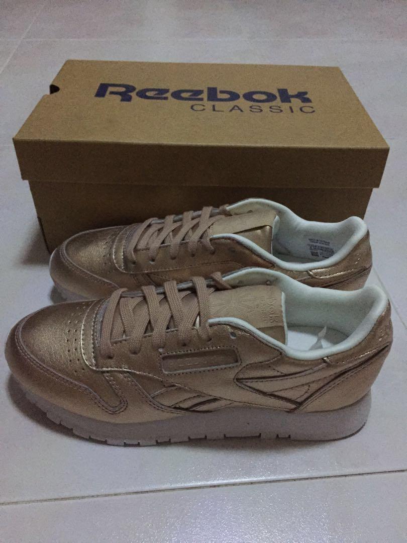 reebok rose gold shoes