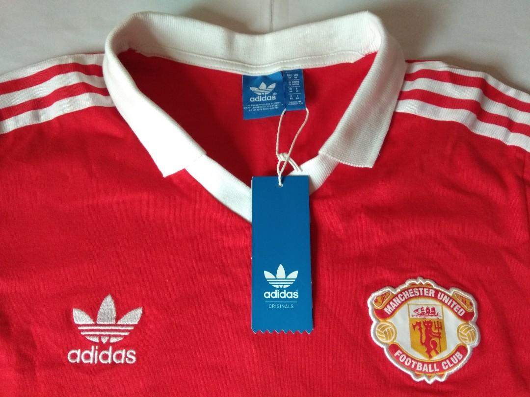 Brand New Authentic Manchester United Adidas Originals 1980 Home Retro Football Jersey