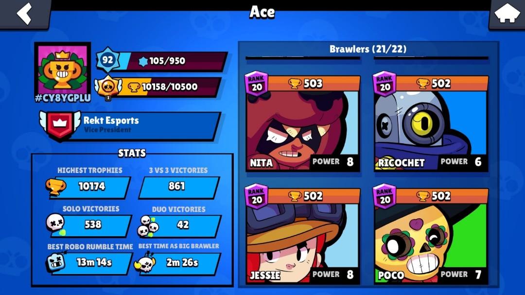 Brawl Stars Account Video Gaming Gaming Accessories Game Gift Cards Accounts On Carousell - account brawl stars basso peezzo