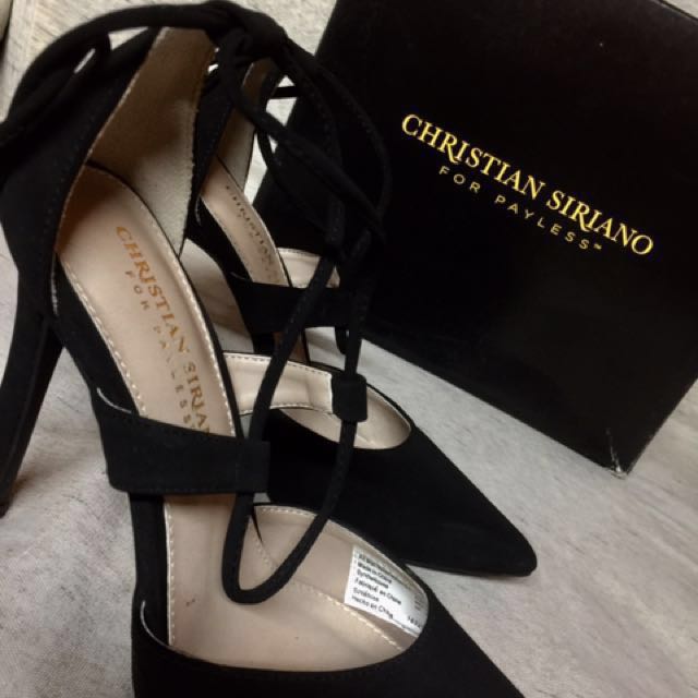 christian siriano black heels