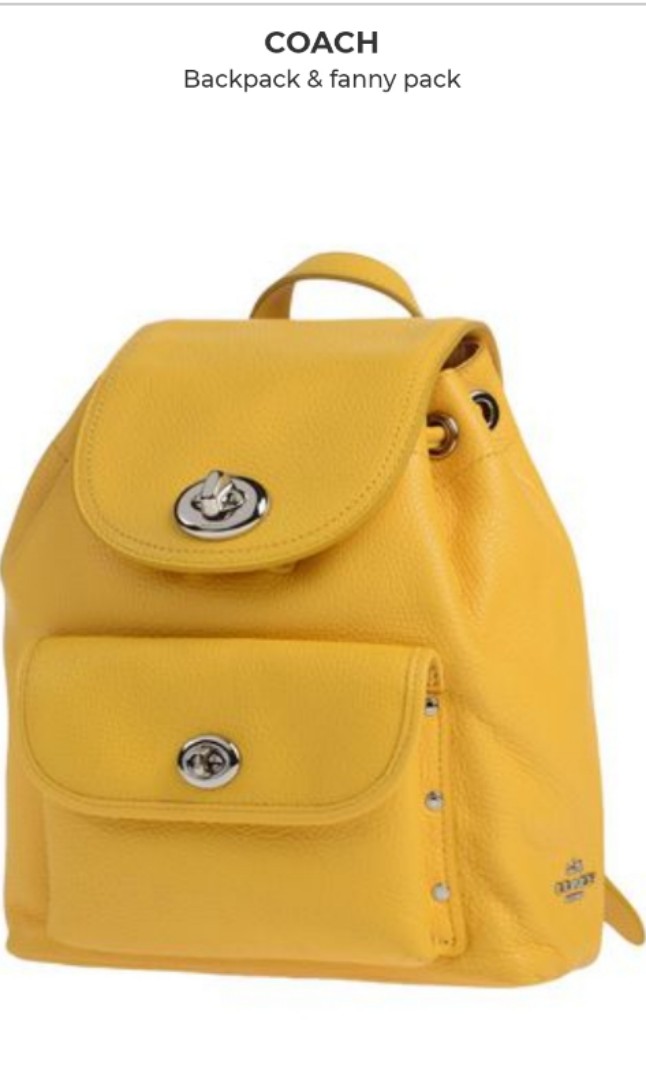mustard mini backpack