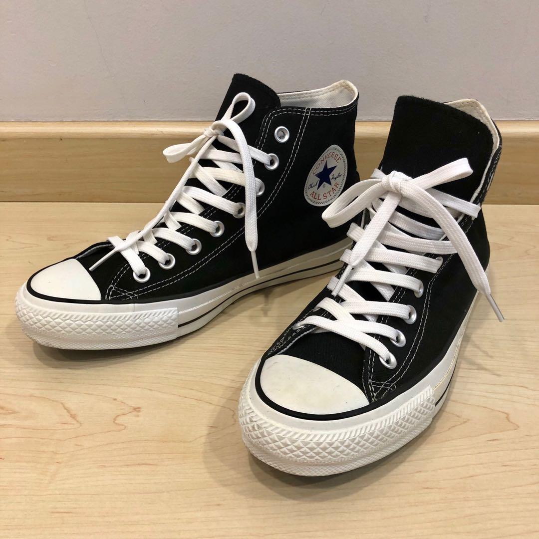 All black top waterproof converse