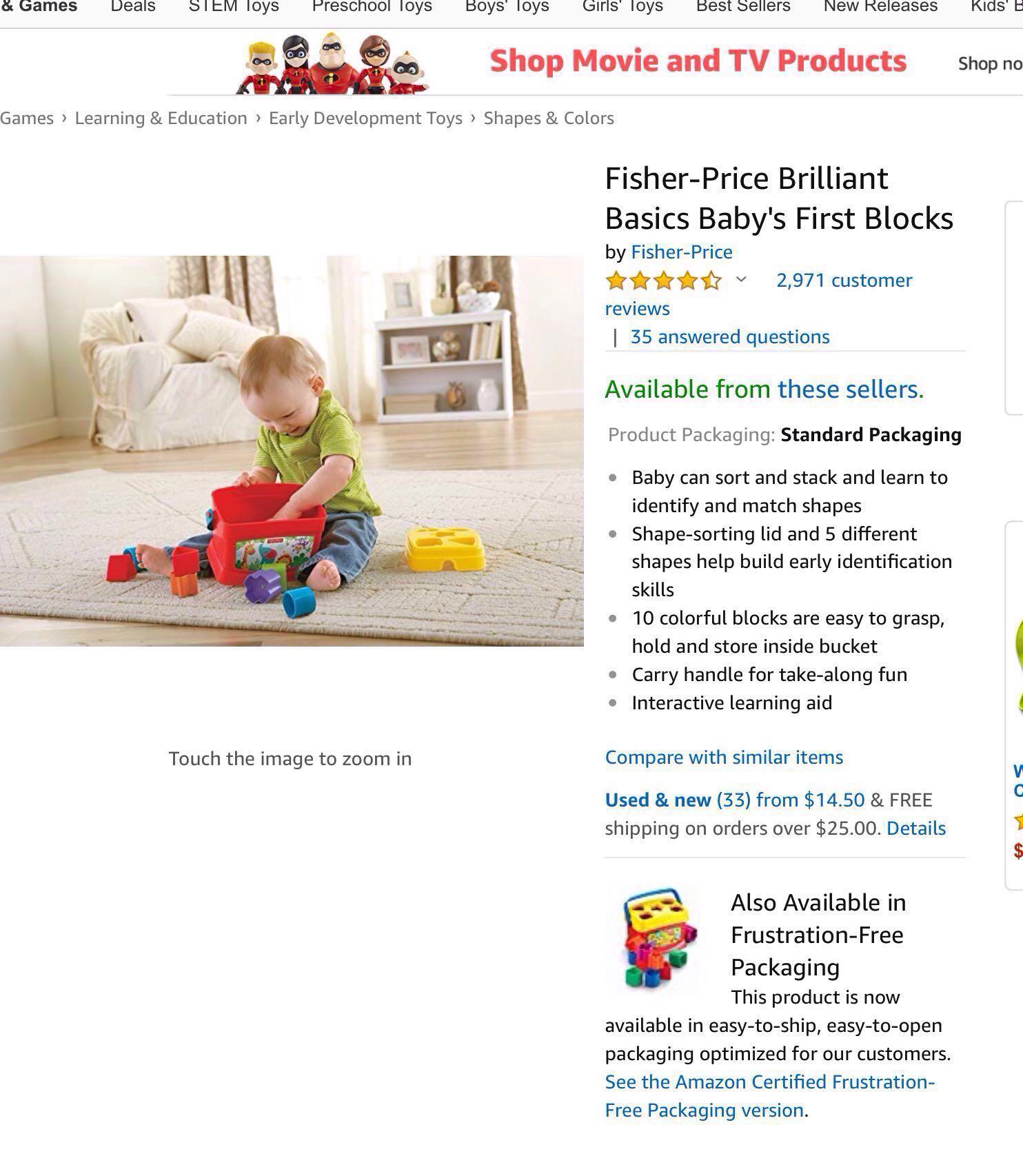 Fischer Price Baby First Blocks, Babies & Kids, Infant Playtime on ...