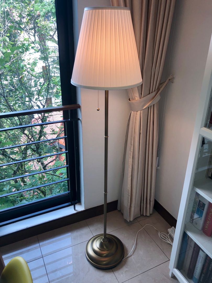Floor Lamp Ikea Brass Effect 153cm H