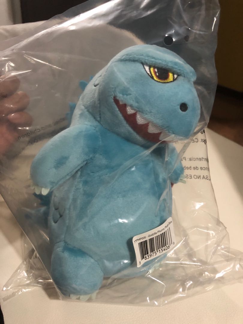 blue godzilla plush