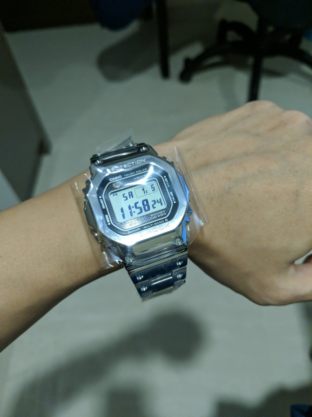 G Shock Gmw B5000d 1 Silver Men S Fashion Watches On Carousell