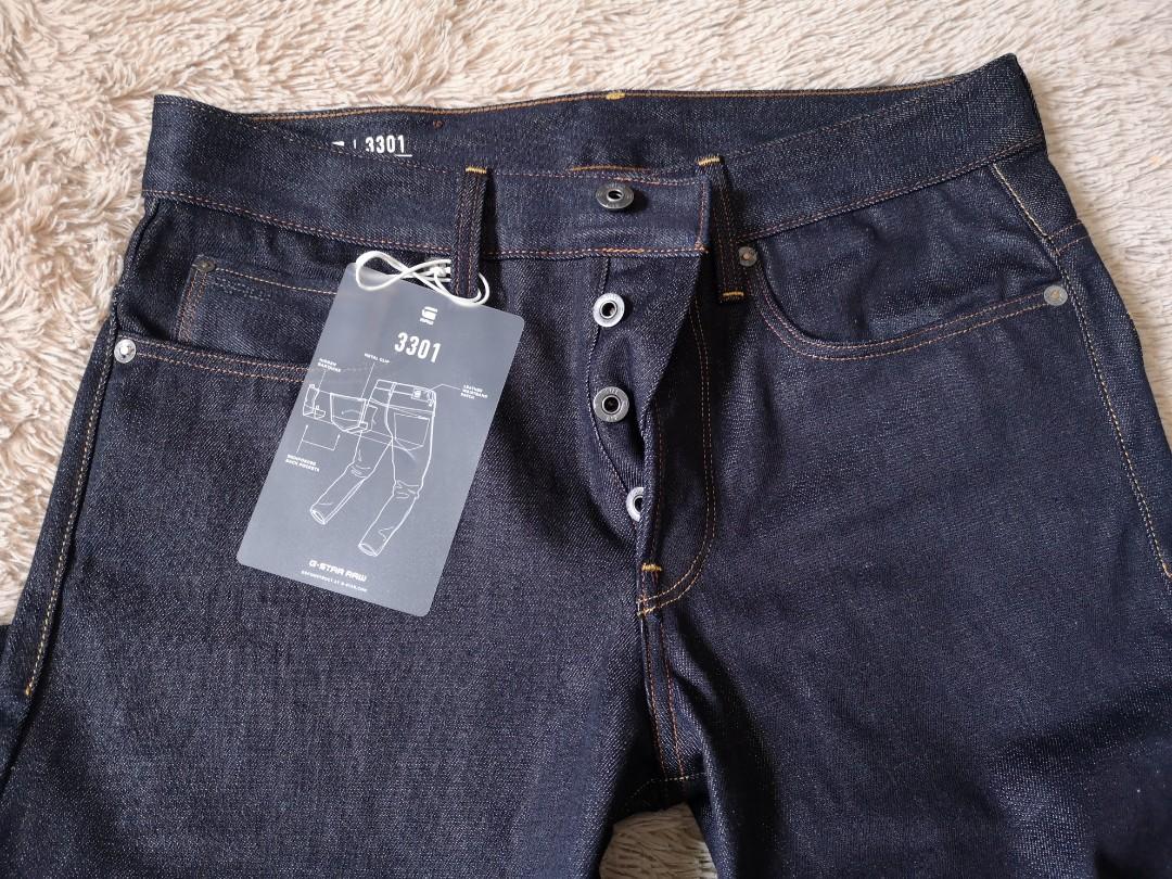 g star raw 3301 tapered mens jeans