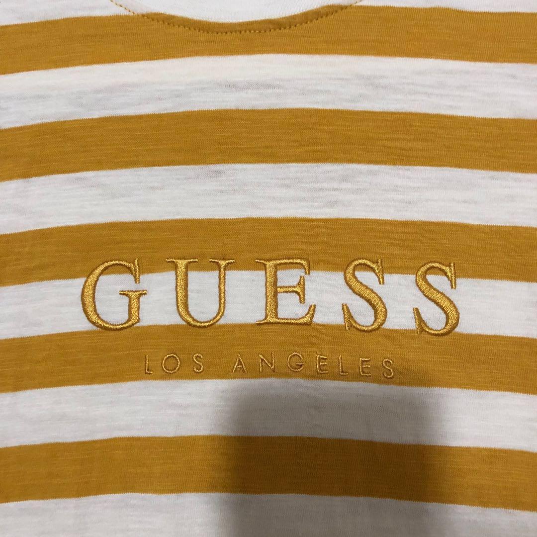 GUESS Originals Yellow Striped Tee, Men 