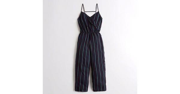 hollister denim jumpsuit