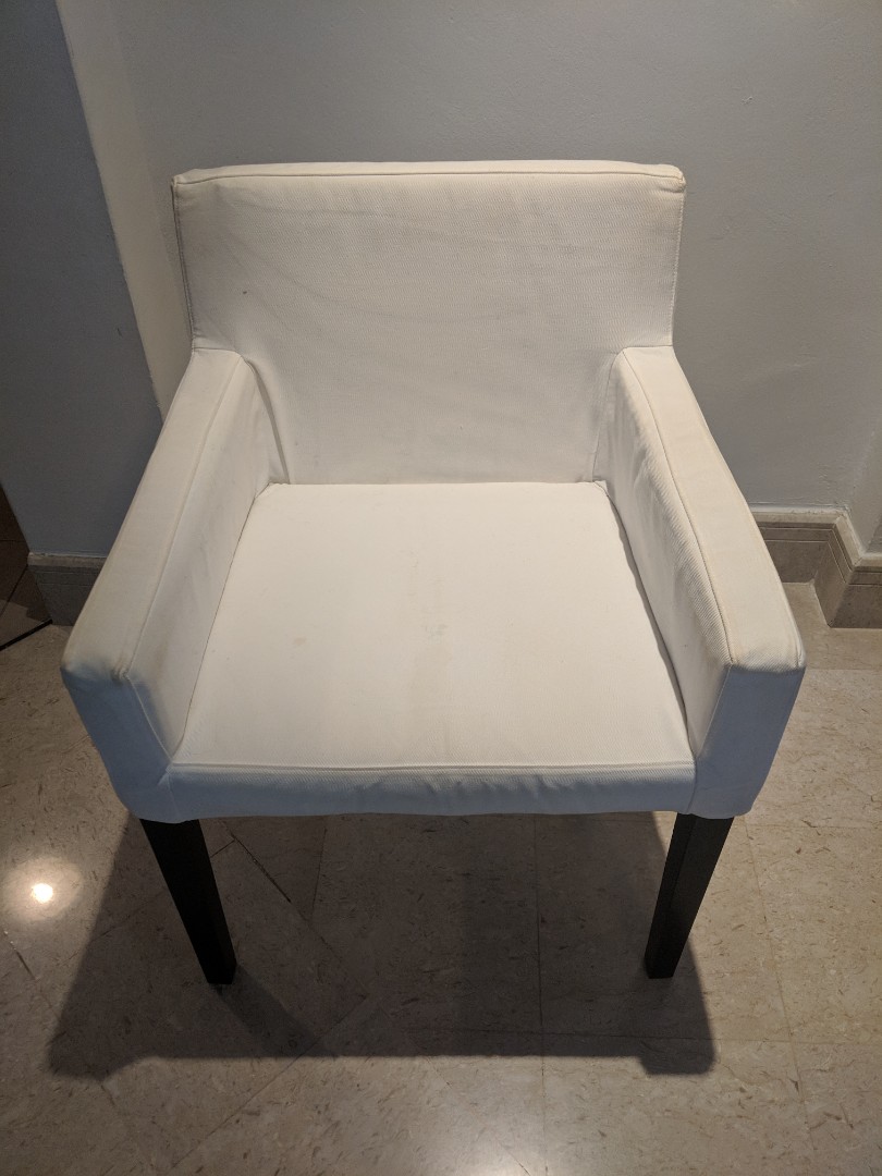 Ikea Nils White Armchair Furniture Tables Chairs On Carou Share This Listing