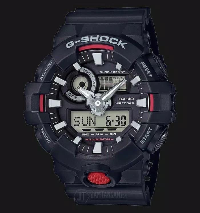 Jam Tangan Casio G Shock Original Tile Ga 700 1bdr Fesyen Pria Jam Tangan Di Carousell