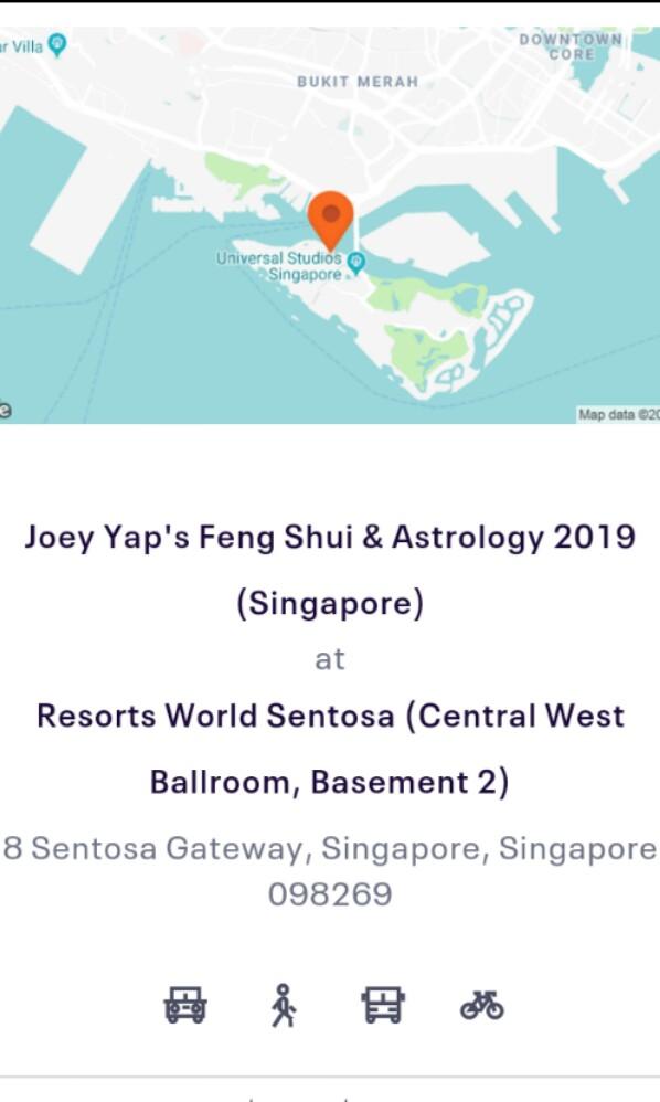 Joey Yap Feng Shui & Astrology Live Seminar RWS, Tickets & Vouchers