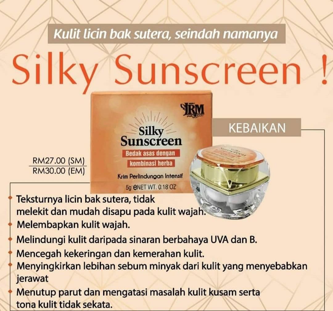 Jrm Silky Sunscreen Sunblock Beauty Personal Care Face Face Care On Carousell