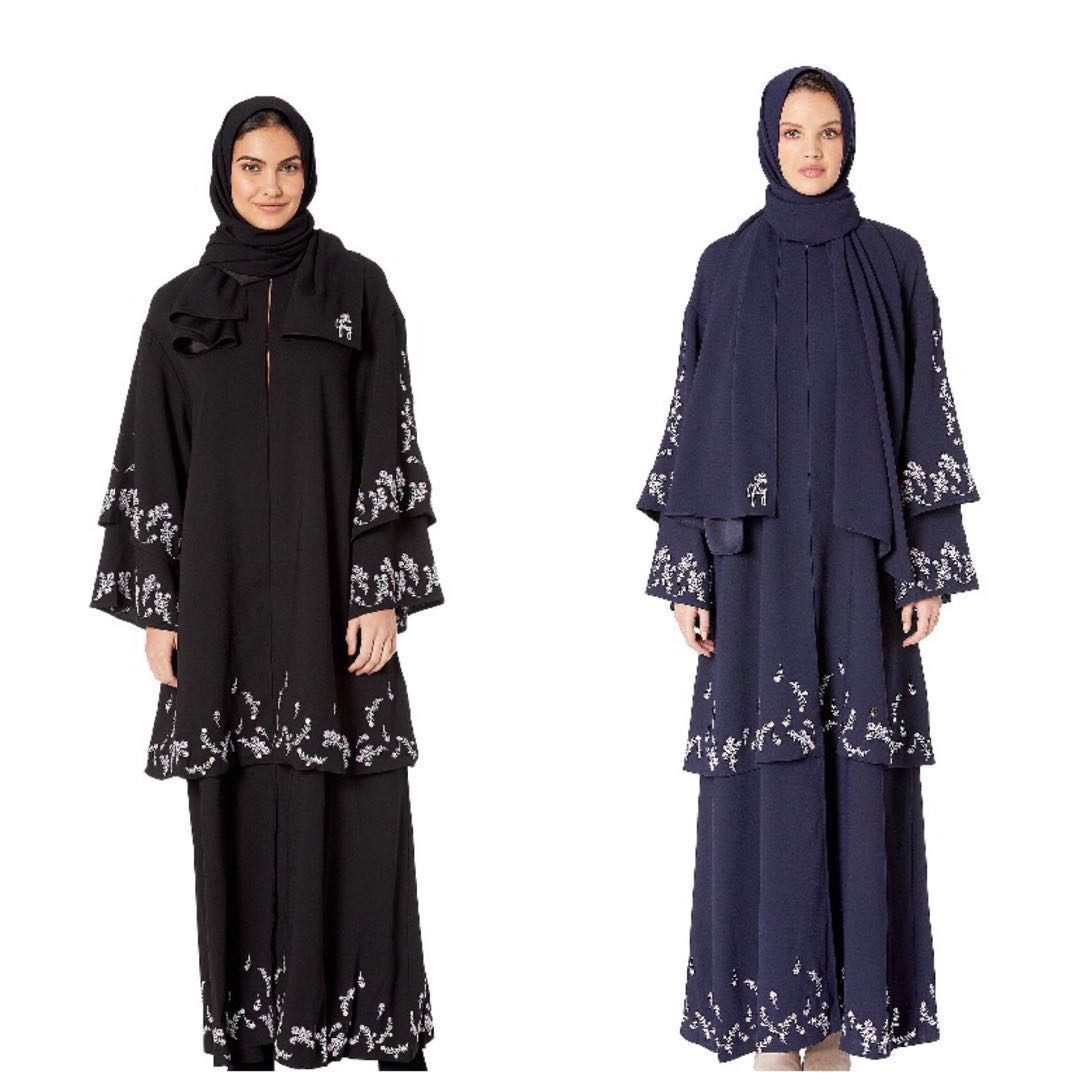 Juicy Couture Floral Embroidered Abaya Pitched Black 180 or Regal 190 Actual Price US 398