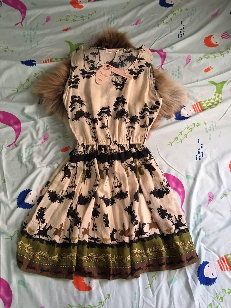Korean Dress (Category: Dresses) located in Cebu City. Submitted by bashas_cl0set (Listing ID 208248070, Image 2). Description: korean dress w/tags fits medium to large frame 👗.