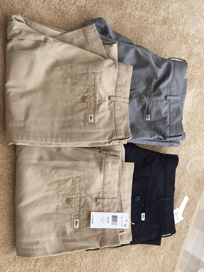 lacoste mens trousers