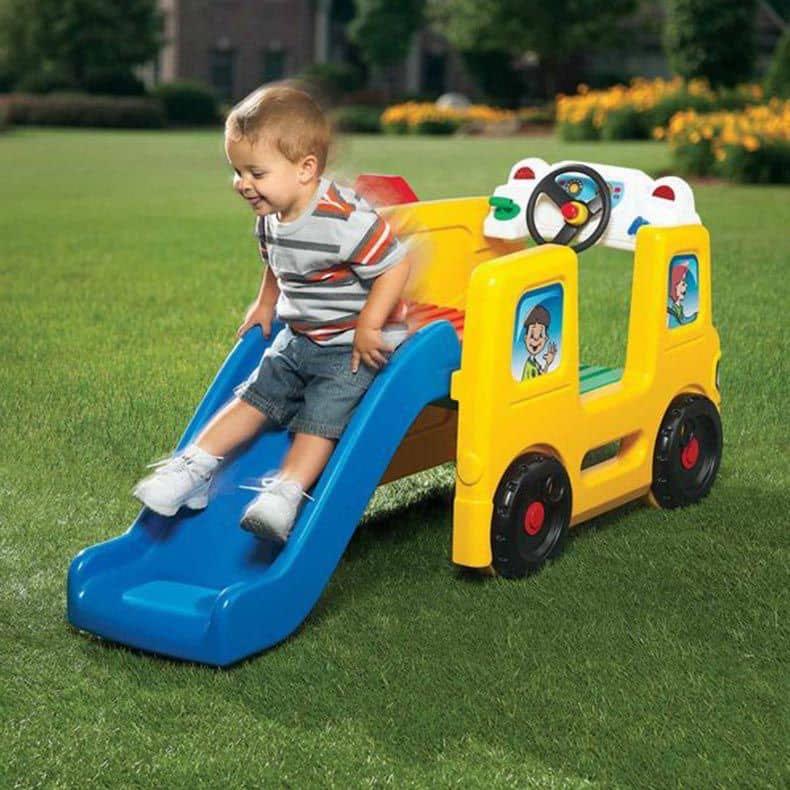 Little Tikes Scholl Bus slide Babies Kids Infant Playtime on