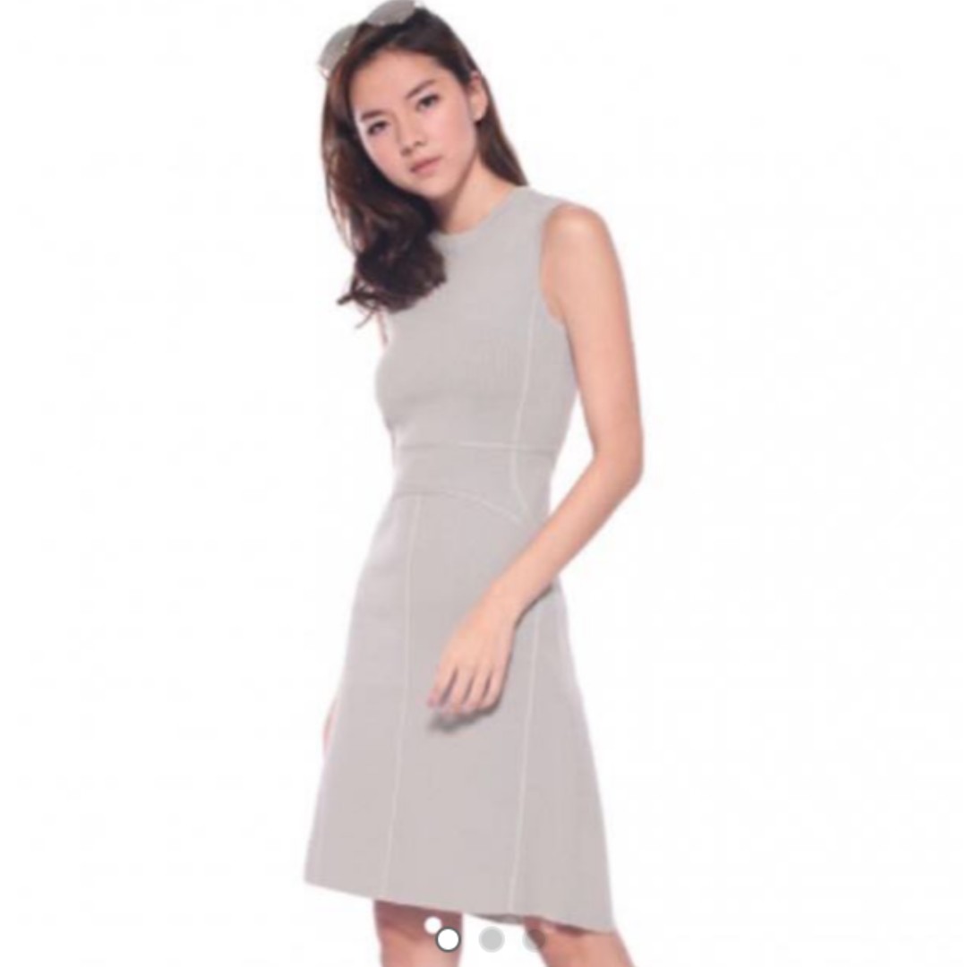 Light Grey Work Dress