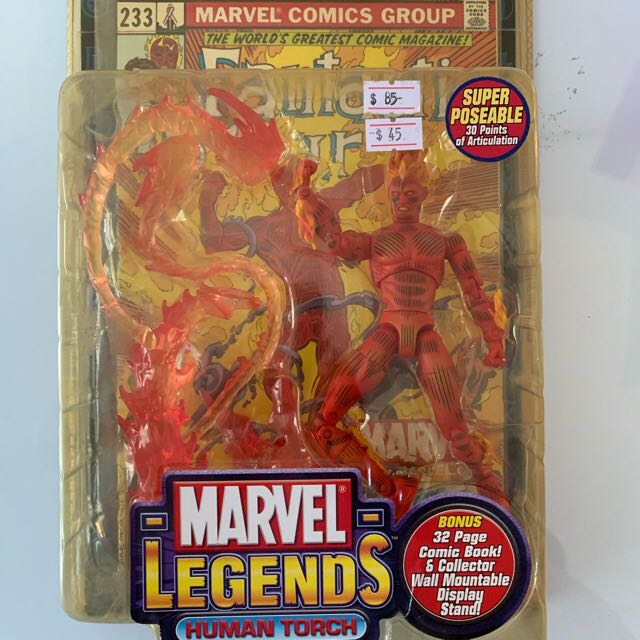 Marvel Legends 6 Toybiz Fantastic Four Classics Human Torch As Shown QB23 | UK