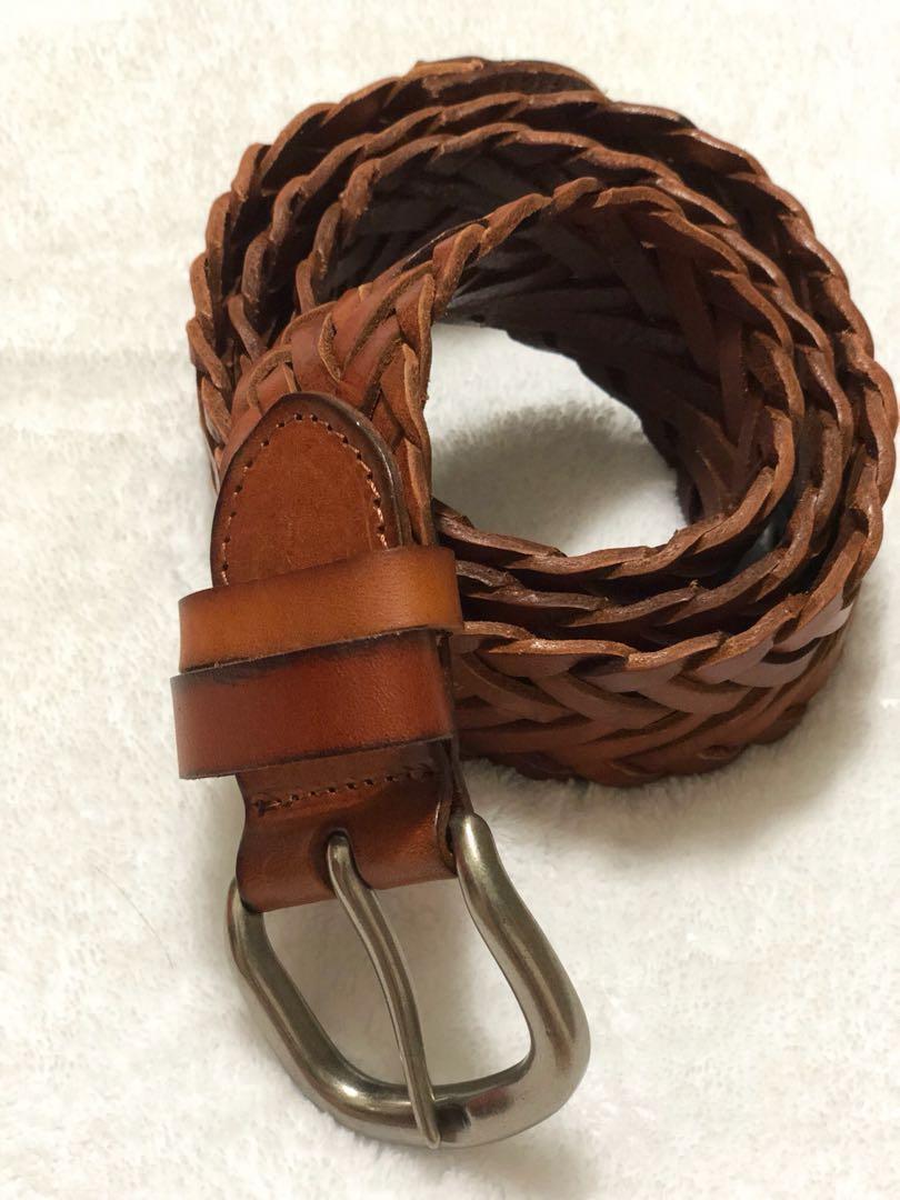 leather braided belts