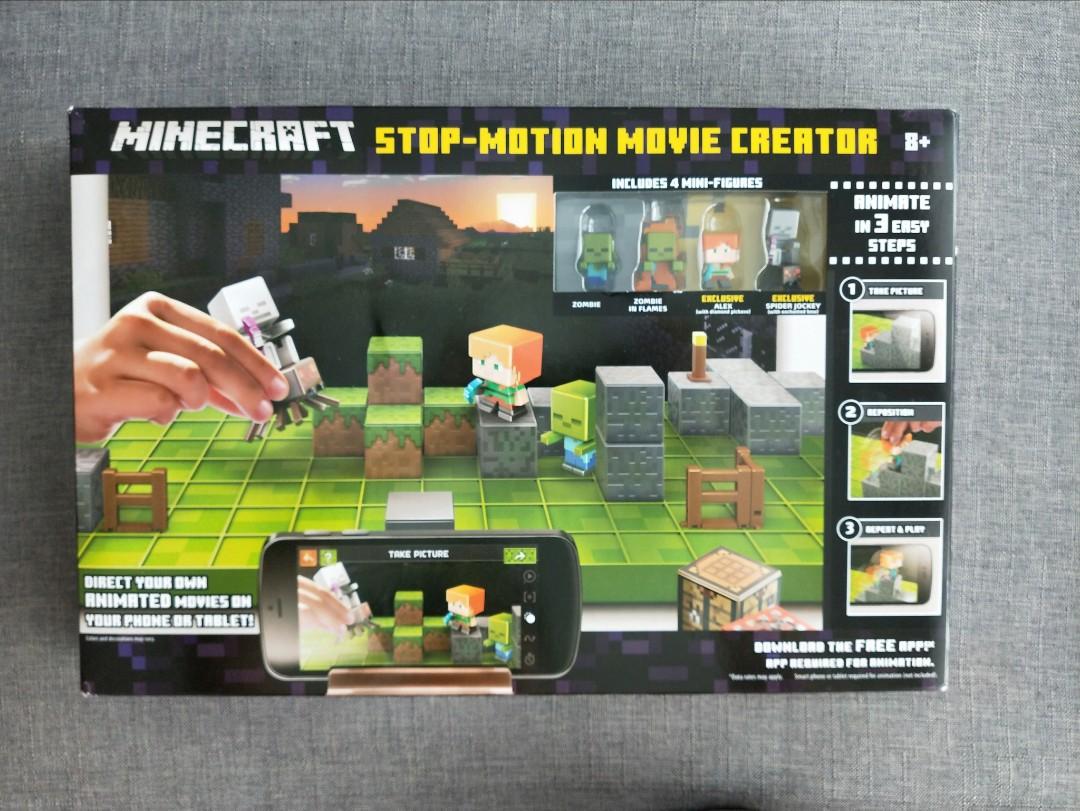 Minecraft Stop Motion Movie Creator Toys Games Action Figures Collectibles On Carousell - movie maker 3 roblox how to make movies