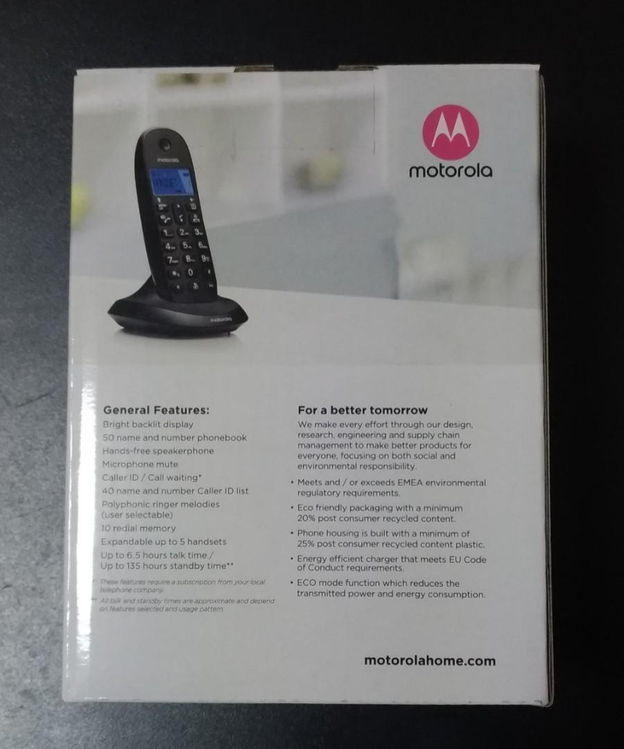 Motorola C1001LB+ Digital Cordless Telephone, Audio, Other Audio