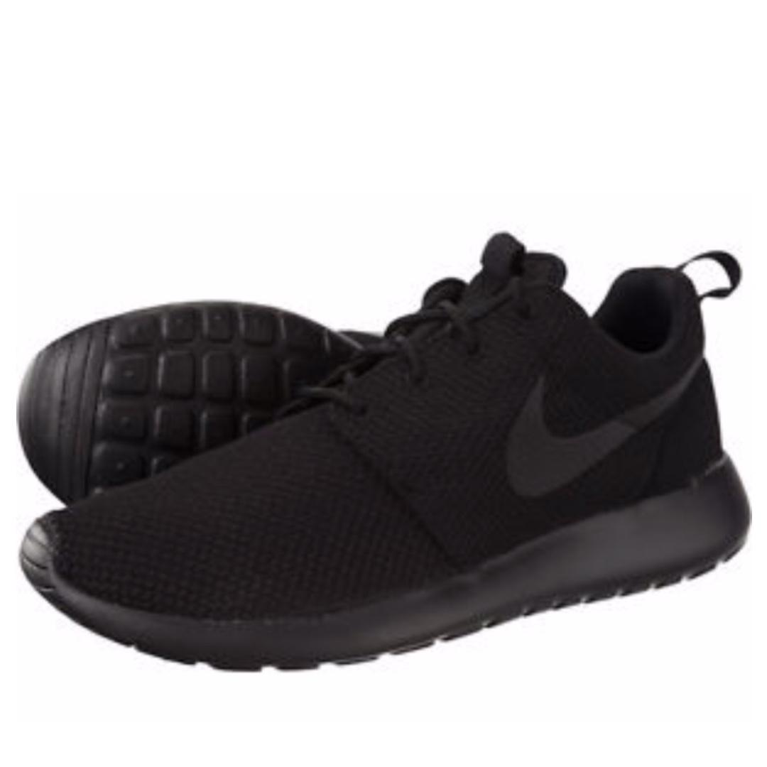 nike roshe women all black