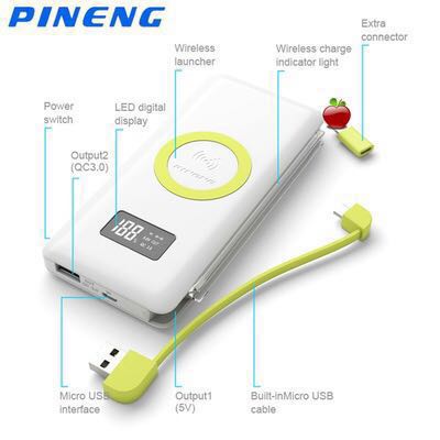 Pineng Wireless Power Bank 10000 Mah Mobile Phones Tablets Mobile Tablet Accessories Power Banks Chargers On Carousell