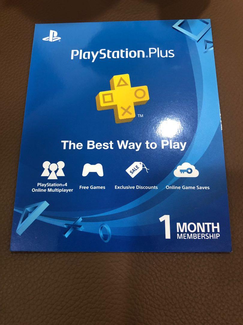 playstation plus 1 month online code