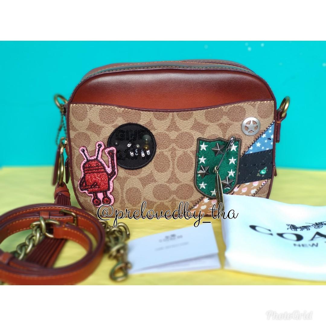 Preloved like new tas coach x keith haring camera bag Barang Mewah Tas Dompet di Carousell