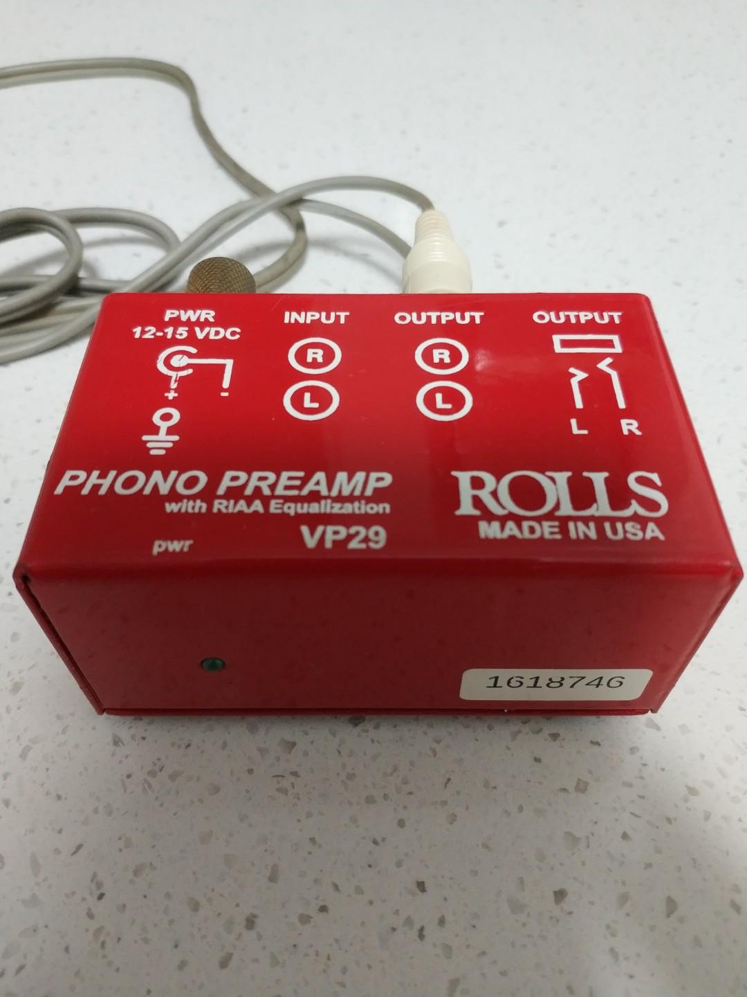 Rolls phono preamp made in usa, Audio, Soundbars, Speakers & Amplifiers