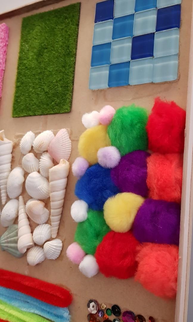 Sensory Board : Texture : Touch And Feel : DIY, Babies & Kids, Toys