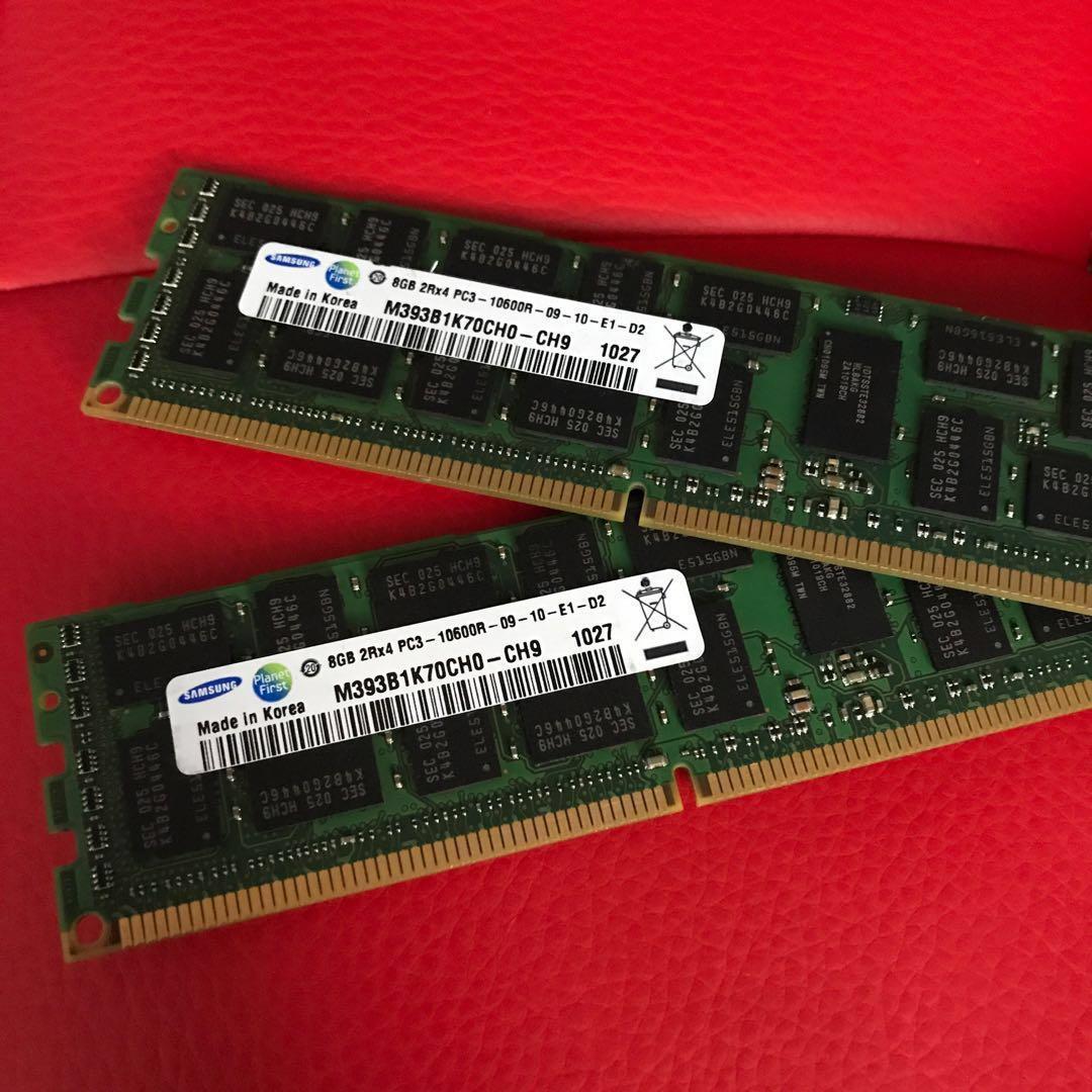Server ECC DDR3 RAM 8GB x 2 price per stick Computers Tech
