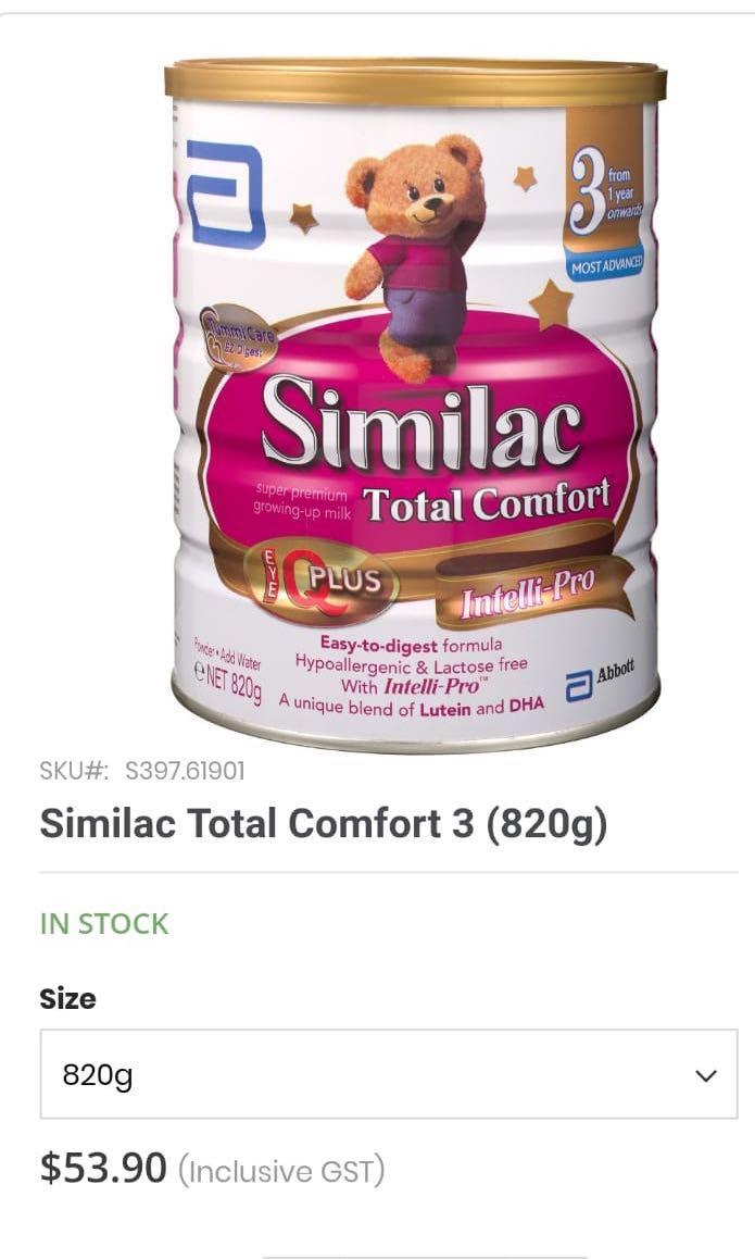 similac total comfort 3