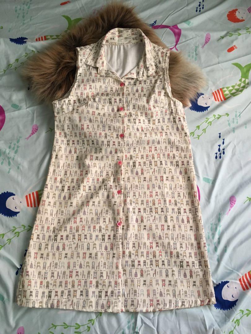 Sleeveless Dress w/ collar (Category: Dresses) located in Cebu City. Submitted by bashas_cl0set (Listing ID 208254953, Image 1). Description: fits small to semi-large frame 👗.
