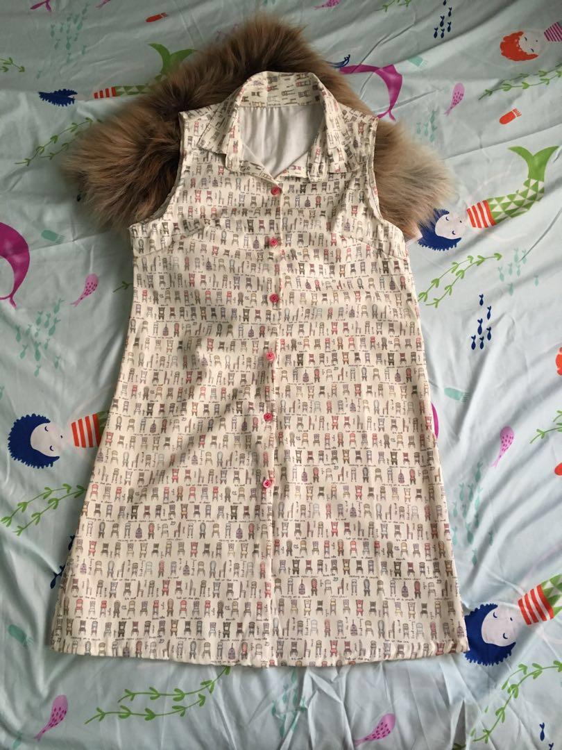 Sleeveless Dress w/ collar (Category: Dresses) located in Cebu City. Submitted by bashas_cl0set (Listing ID 208254953, Image 2). Description: fits small to semi-large frame 👗.