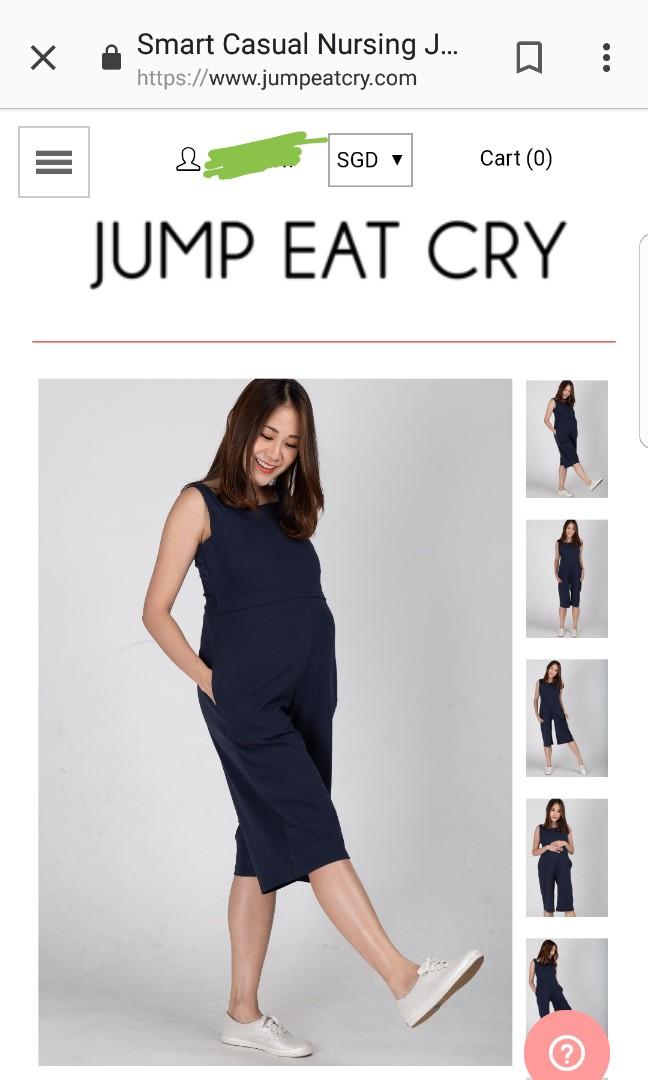 Smart Casual Nursing Jumpsuit In Navy Women S Fashion Clothes
