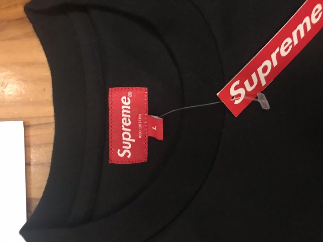 Supreme stagger tee online black