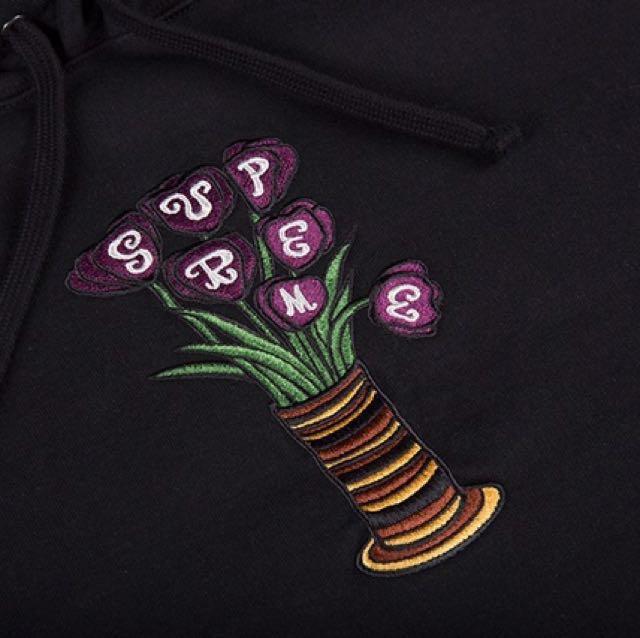 Supreme flower best sale pot hoodie