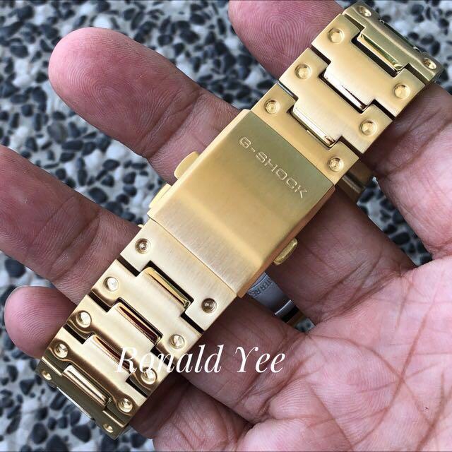 The latest IN thing in the G Shock world DW5600 in full gold