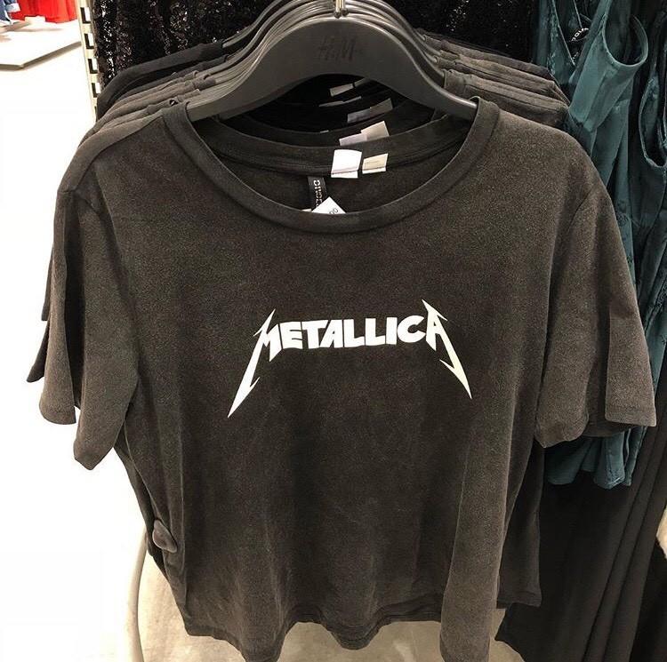 metallica t shirt hm