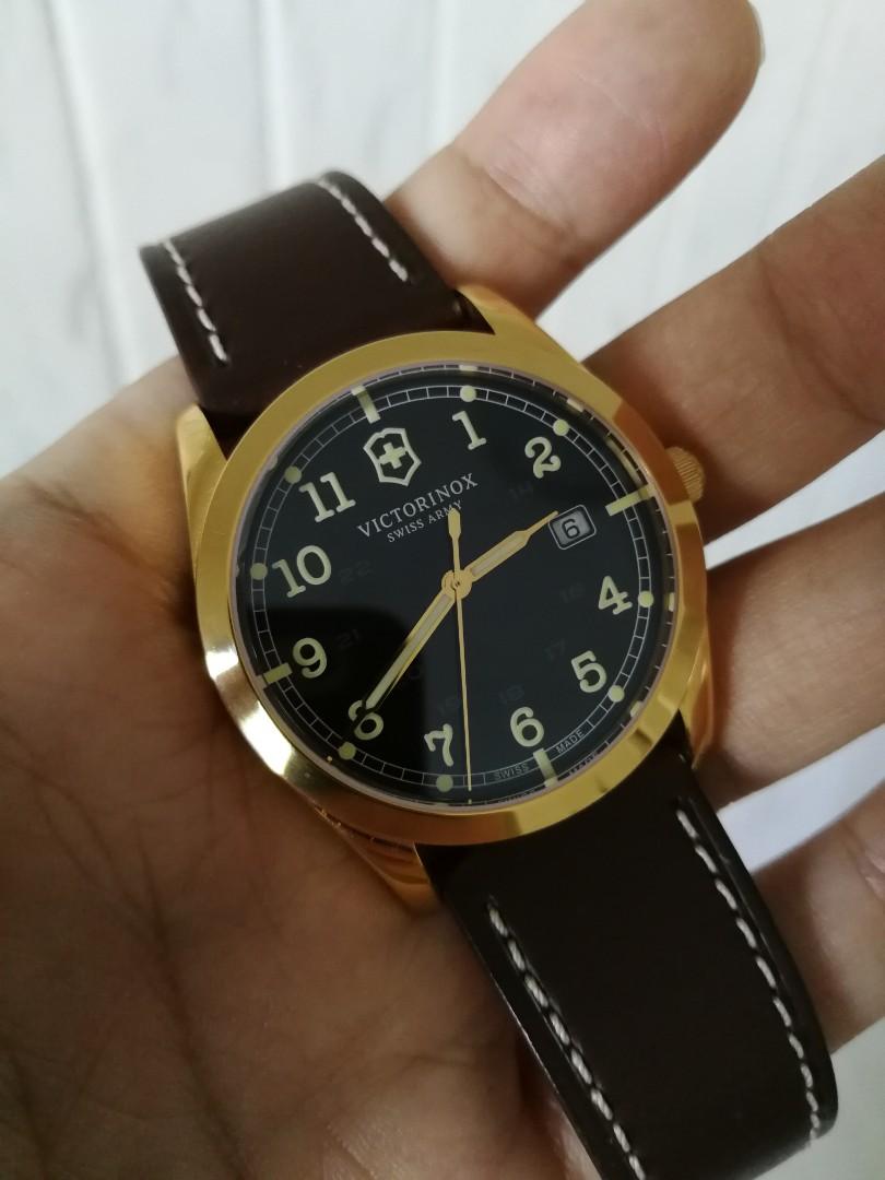 Victorinox gold infantry field military watch 40mm
