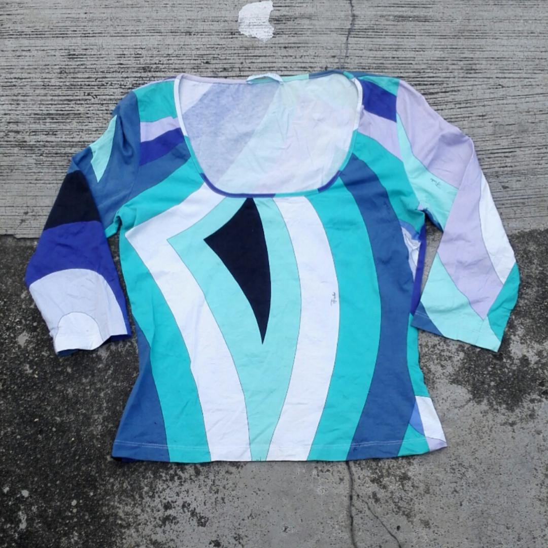 Vintage 90's Authentic Emilio Pucci Top, Women's Fashion, Tops ...